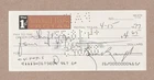 Sammy Baugh - Autograph Signed Check - Football Hall of Fame 1963 - Redskins QB
