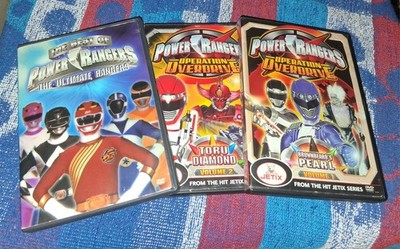 Power Rangers * Operation Overdrive* DVD* Volumes 1 & 2 JETIX Series + Bonus