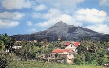 MARTINIQUE MORNE RED DREARY RED VILLAGE AND MT PEEL VOLCANO