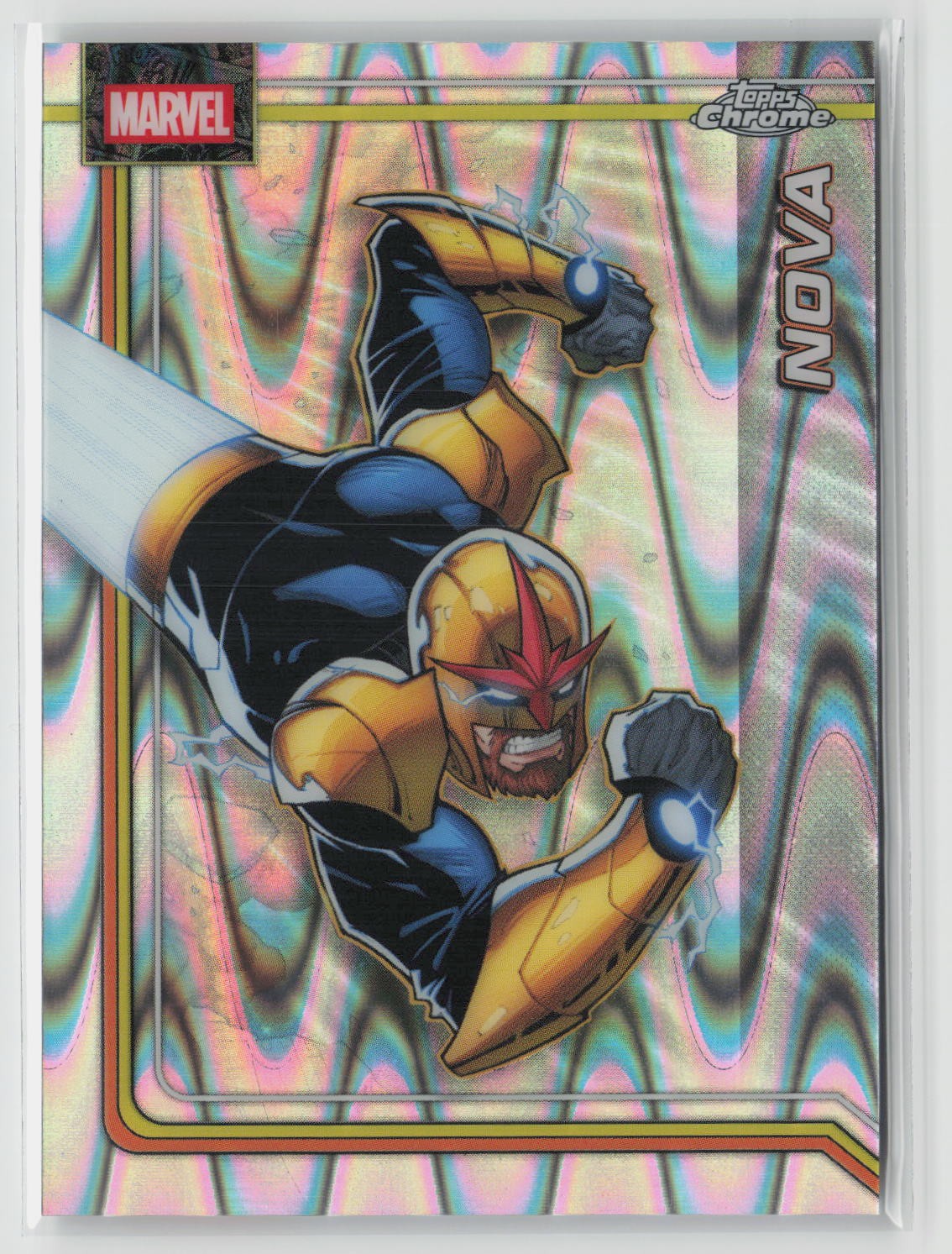 2026 Marvel Topps Chrome Marvel Comics Nova #089 RayWave Refractor