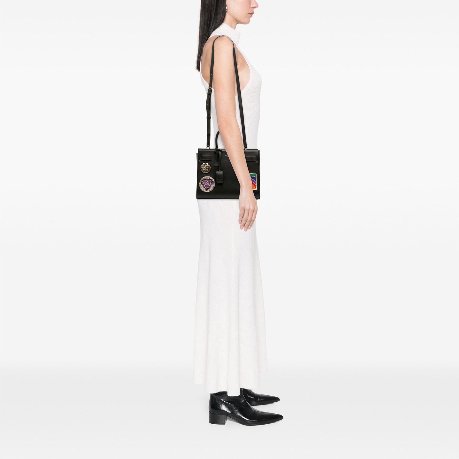 Authenticated Saint Laurent Baby Patch Embellishe… - image 12