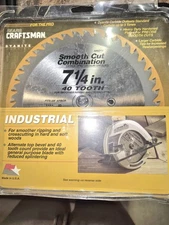 Vintage SEARS/Craftsman Smooth Cut Combination 7-1/4" Blade