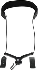 BG C23YE Zen Leather Neck Strap for Bb Clarinet - Elastic 3-pack Bundle