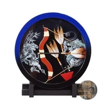 Jinya Compact Mini Wall-Mounted Blue Acrylic Hamayumi Bow 2025 Boys' First Year