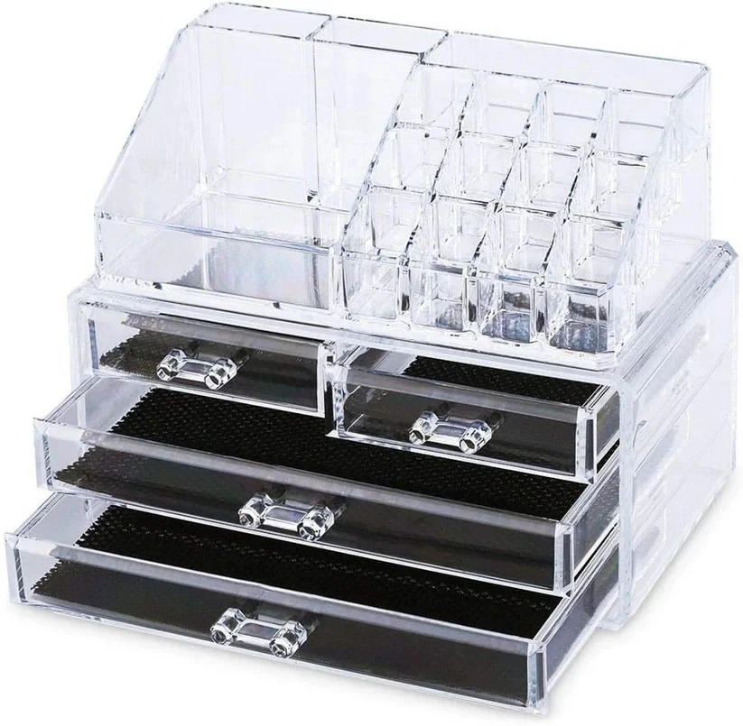Contenitore Box Espositore per Trucco Organizer Porta Cosmetici Make Up Rossetto - Immagine 4 di 4