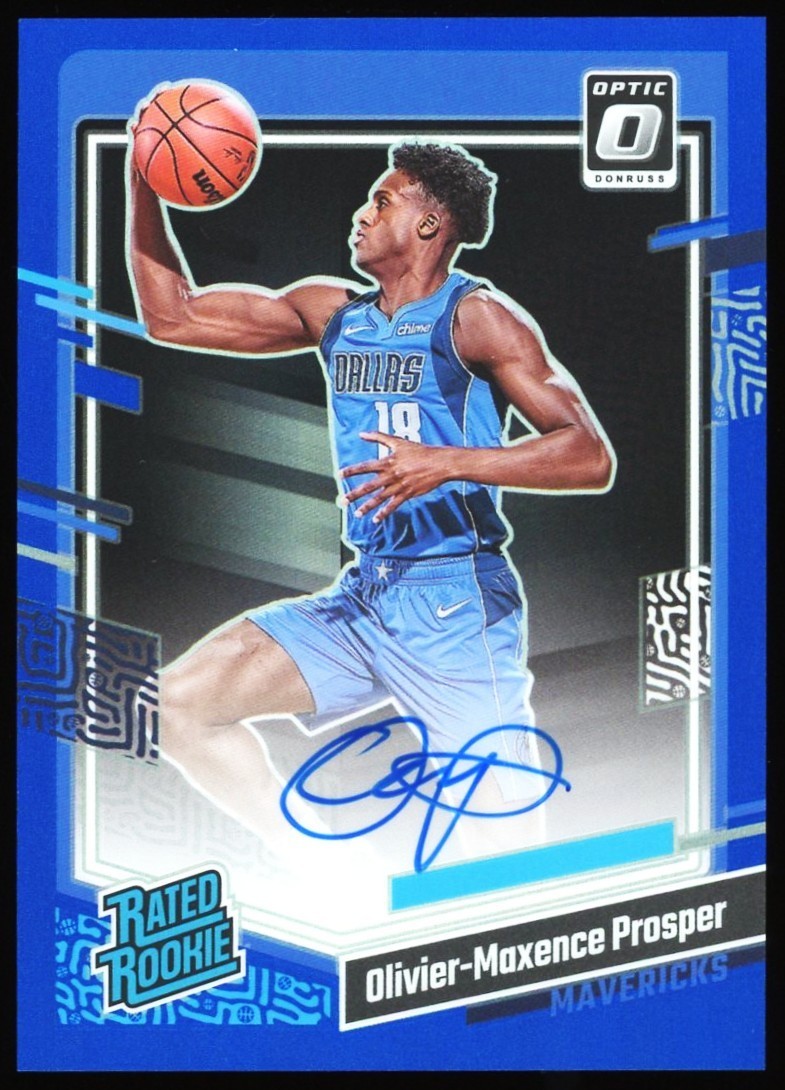 2023 Optic Olivier-Maxence Prosper #274 ROOKIE RC Blue Holo Prizm AUTO /49