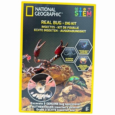 National Geographic Real Bug Kit - Insekten Ausgrabung NEU INKgrafix Toys