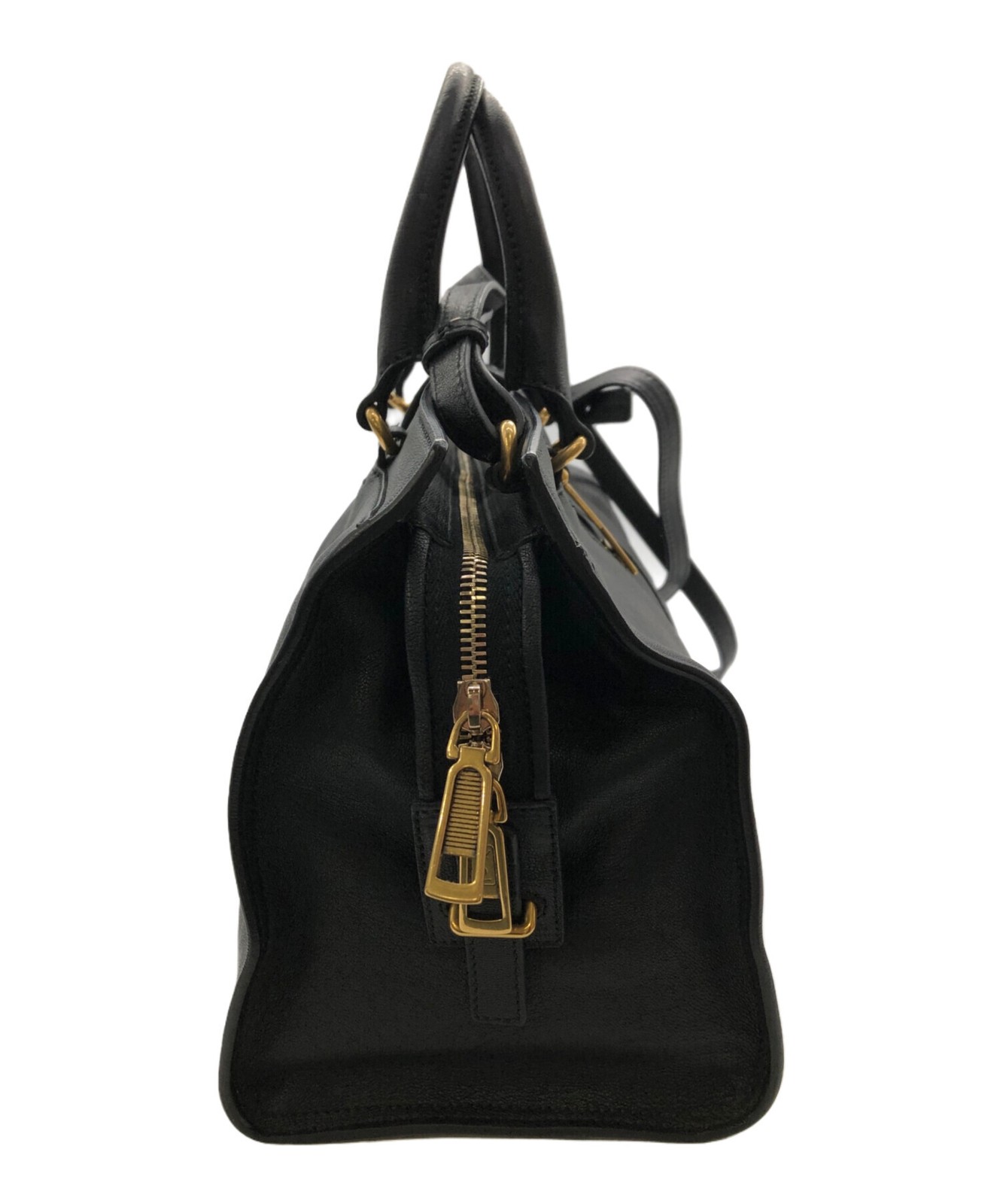 Borsa a mano Yves Saint Laurent 2 vie tracolla nera 297957 CABAS CHYC dal Giappone