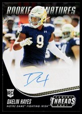 Daelin Hayes 2021 Panini Chronicles Draft Picks Threads Rookie Signatures