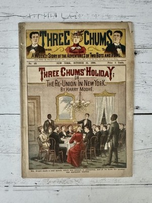 Three Chums #49, October 1900, Dime Store Magazine Serial Pulp Novel