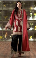 Pakistani indian DESIGNER Shalwar Kameez - 3 pieces- ETHNIC