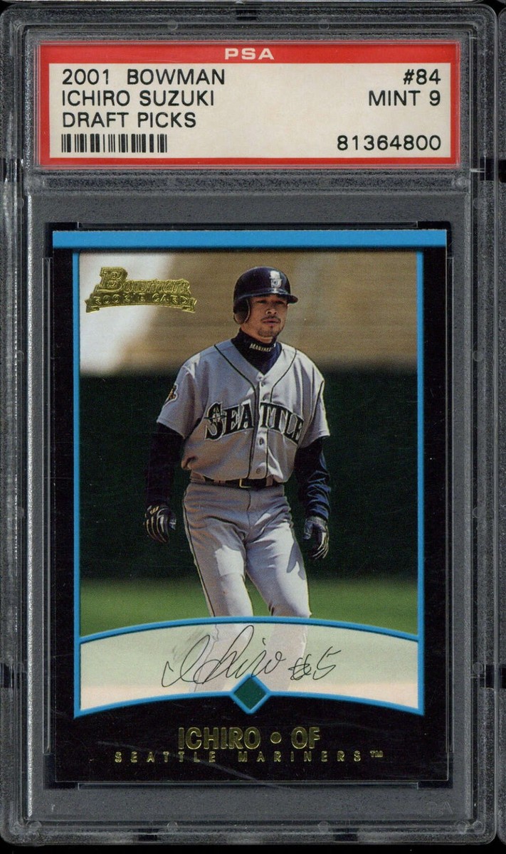 【PSA9】イチロー 2001 Bowman Draft ルーキーカード 黒枠 2001 Bowman Draft Picks #84 Ichiro Mariners PSA 9 MINT RC | eBay