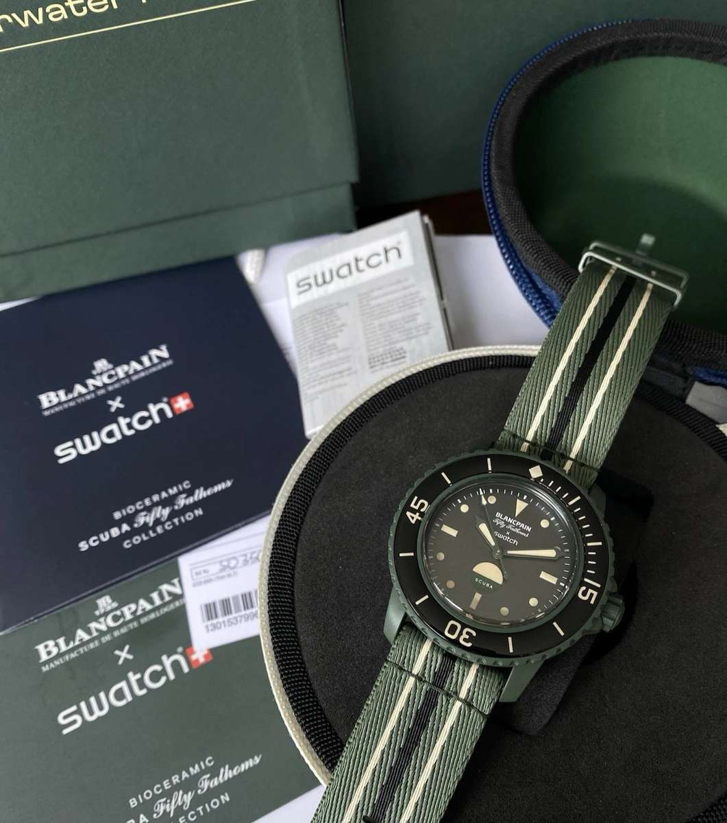 🟢 Swatch x Blancpain GREEN ABYSS Fifty Fathoms 2025 | IN
