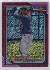 2024 Bowman Chrome Prospects Fuchsia Shimmer Refractor 150/199 Julio Zayas 14ij