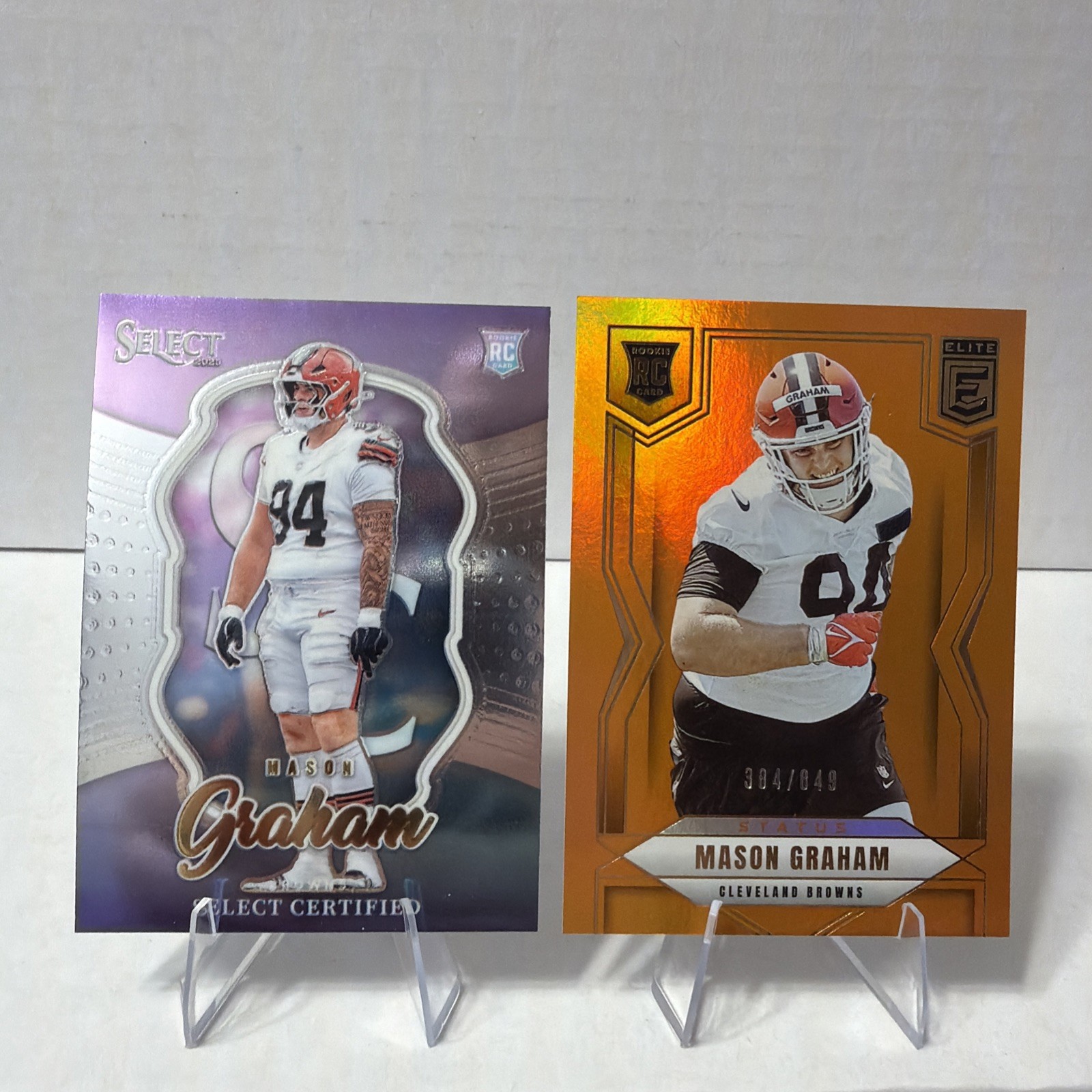 2025 Panini Elite Rookies Mason Graham #125 Status Metallic Orange /849 (RC)