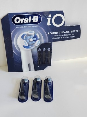 Oral-B iO Ultimate Clean Replacement Brush Heads, 3 Count  Black
