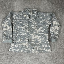 US Army ACU Combat Field Jacket Shirt Mens Large Long UCP Digital Camo Ripstop