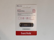 New SanDisk Phone Drive 256GB 90MB/s USB-C/ Lightning Flash Drive