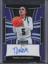 2025 Leaf Metal Women of Sport - Base Auto Tessa Johnson Purple #/6