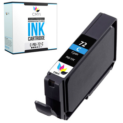1-Pack Compatible Canon PGI-72 Cyan Ink Cartridge for Canon PIXMA PRO-10 10S