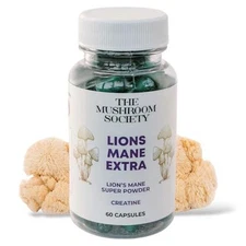 The Mushroom Society Lion s Mane Extra Supplement - Lion s Mane Super Powder and