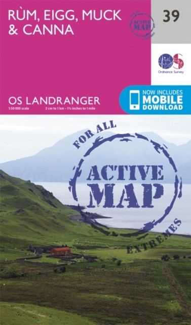 R&249m Eigg Muck & Canna Map Weatherproof by Ordnance Survey (Map 2016) - Image 3