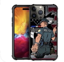 iPhone 14 Police American Flag Case