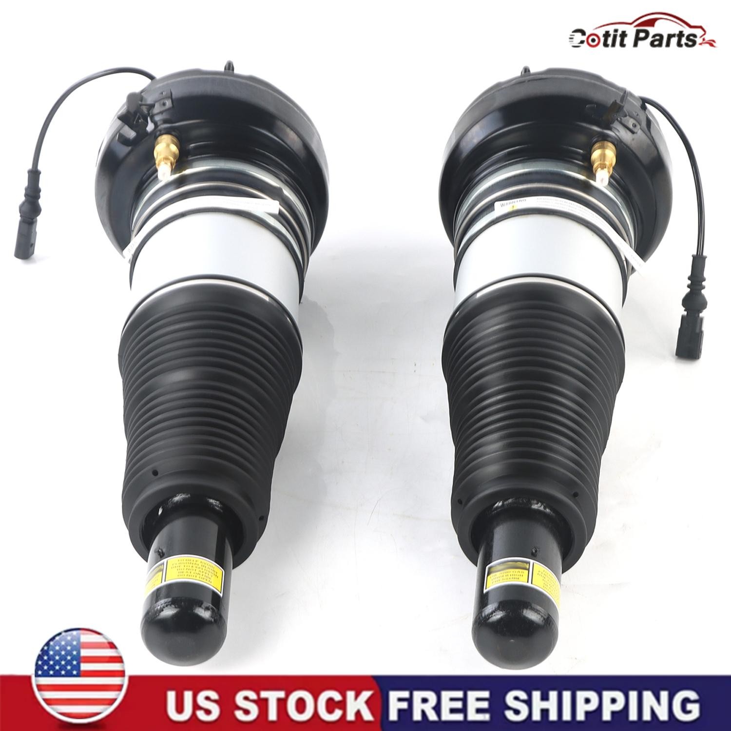 Front Pair Air Ride Suspension Air Struts For Bentley Audi A6 RS6 A7 A8 Quattro