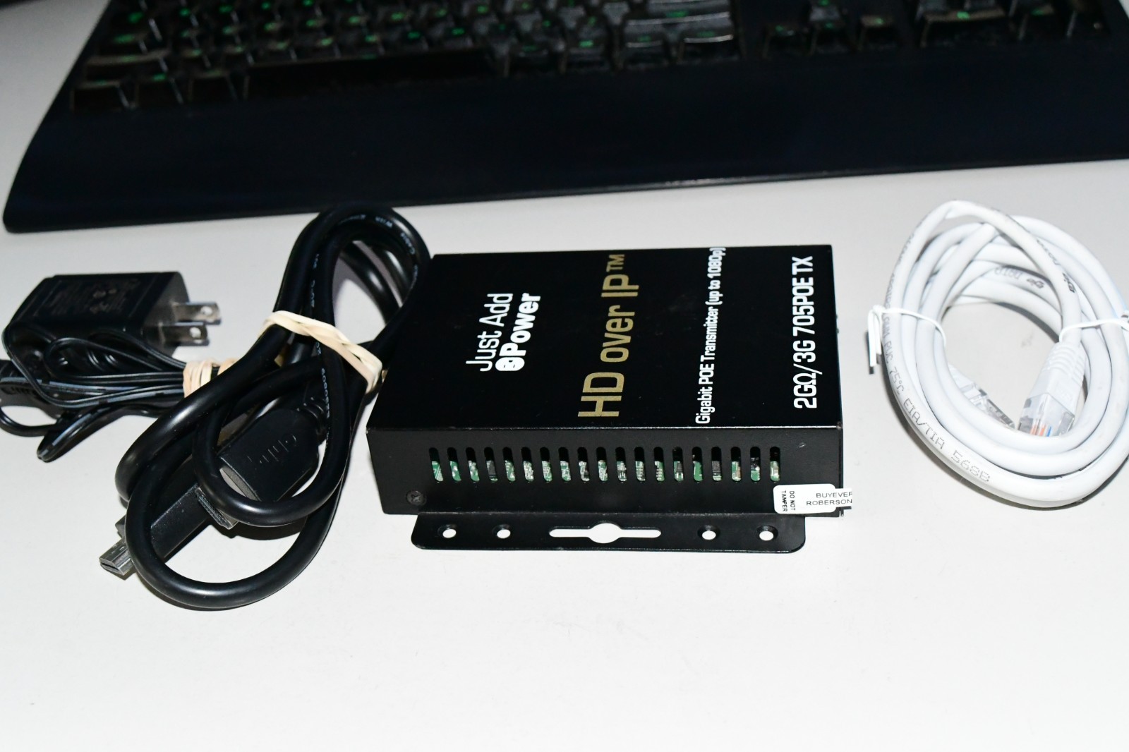 Just Add Power 2GΩ/3g 705POE TX, 1080p HD IP Gigabit POE Transmitter 2c