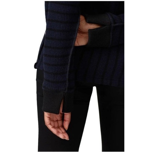 Suéter tejido Maison Margiela manga larga azul marino acanalado de gran tamaño cuello redondo talla L - Imagen 6 de 11