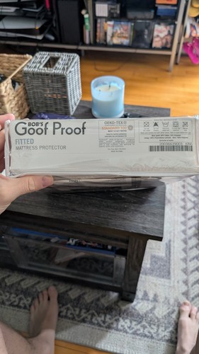 Bob's Goof Proof Fitted Mattress Protector King New - Picture 3 of 4