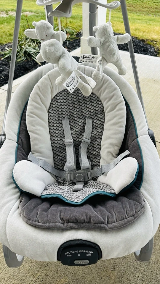 Columpio y balancín para bebé Graco DuetSoothe - gris Foto 4 de 4