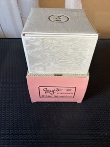 WHITE SHOULDERS by EVYAN DUSTING BODY BATH POWDER 10oz Vintage