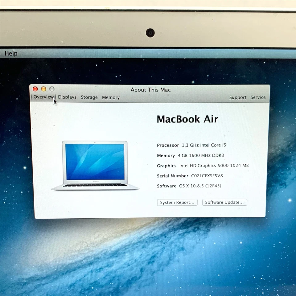 Apple Macbook Air 2013 A1466 13.3" Intel Core i5-4250U 1.30GHz 4GB 256GB SSD OSX - Image 2 of 4