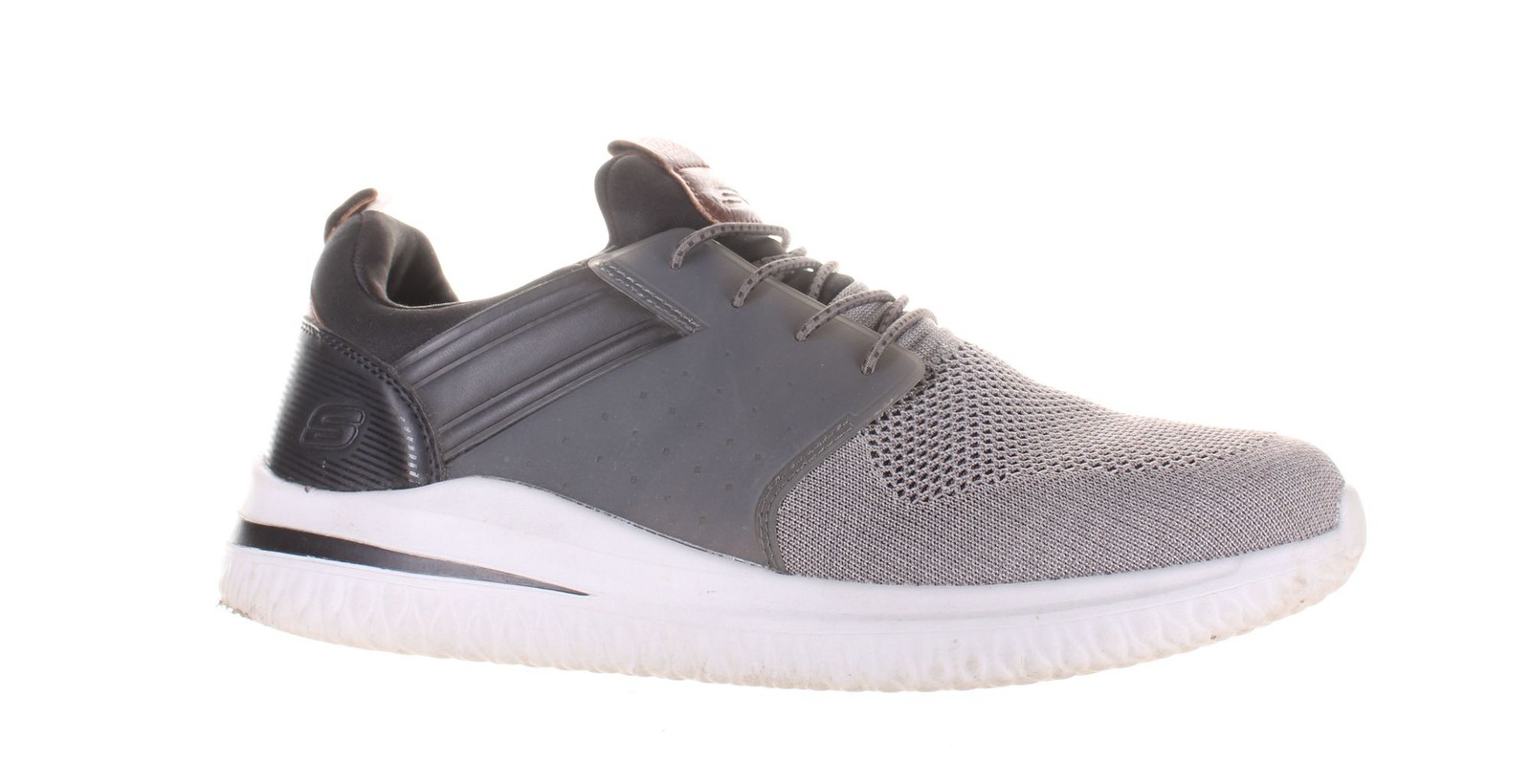 Skechers Womens Delson 3.0 Gray Walking Shoes Size 7.5 Comfortable & Lightweight