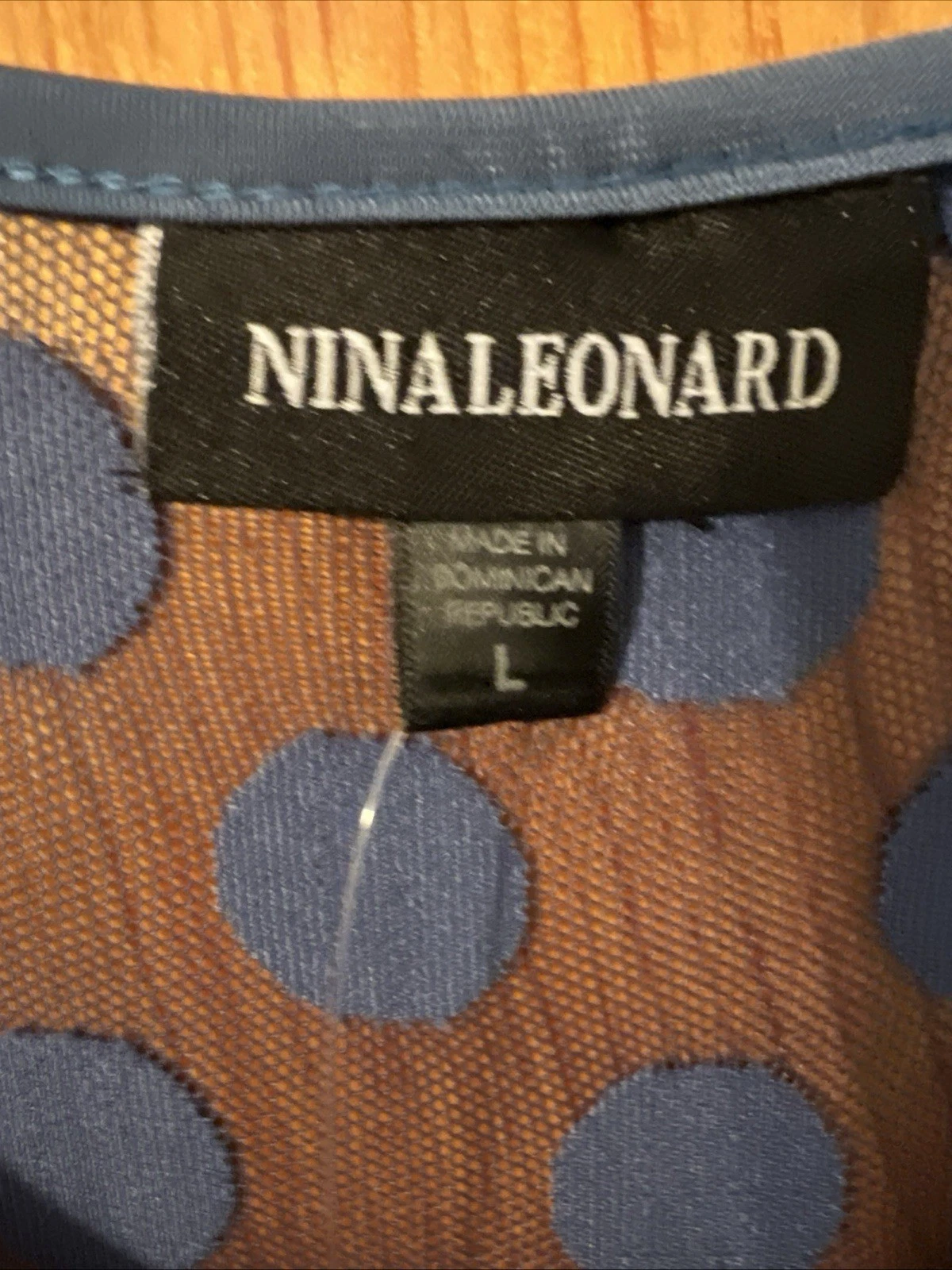 VETEMENTS Abito donna Nina Leonard aderente e svasato maglia giogo floreale manica 3 4 blu nuovo con etichetta