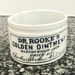 Dr Rooke’s Golden Ointment Ceramic Ointment Pot/Jar Collectable