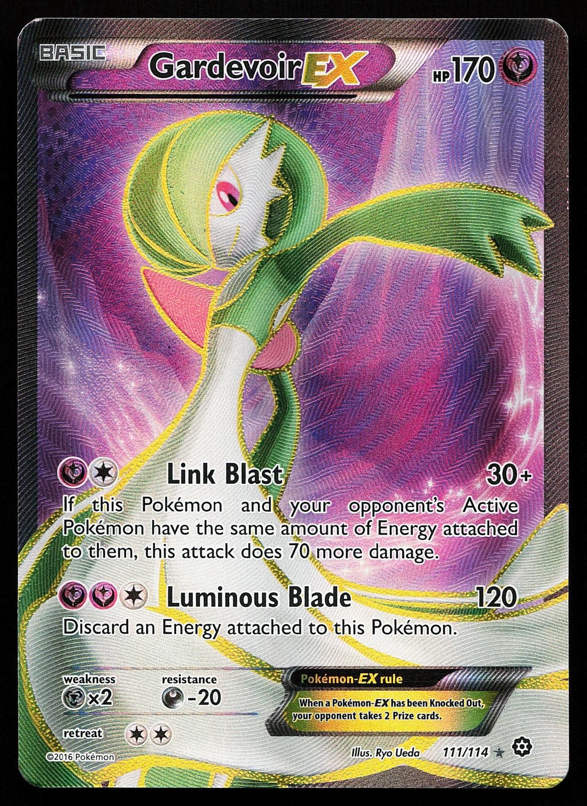 Gardevoir EX 111/114 Holo Full Art Steam Siege Pokemon Card