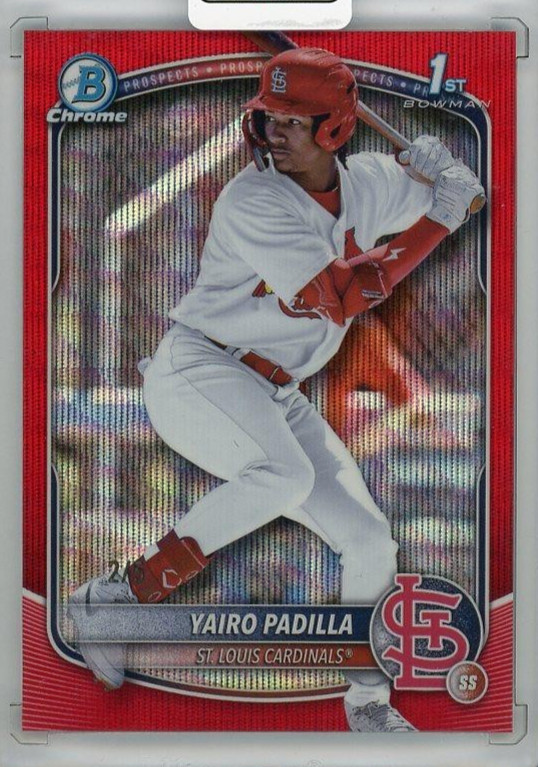 2025 TOPPS Bowman Chrome Yairo Padilla #BCP-236【2/5 Red Wave】