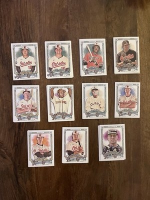 COMPLETE BALTIMORE ORIOLES 2025 TOPPS ALLEN & GINTER (11) TEAM SET W/ RCs & SPs