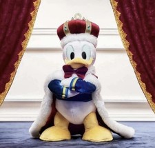 Disney Store King Donald Duck Plush Stuffed ,Japan Donald 15.25" NEW SEALED 2025