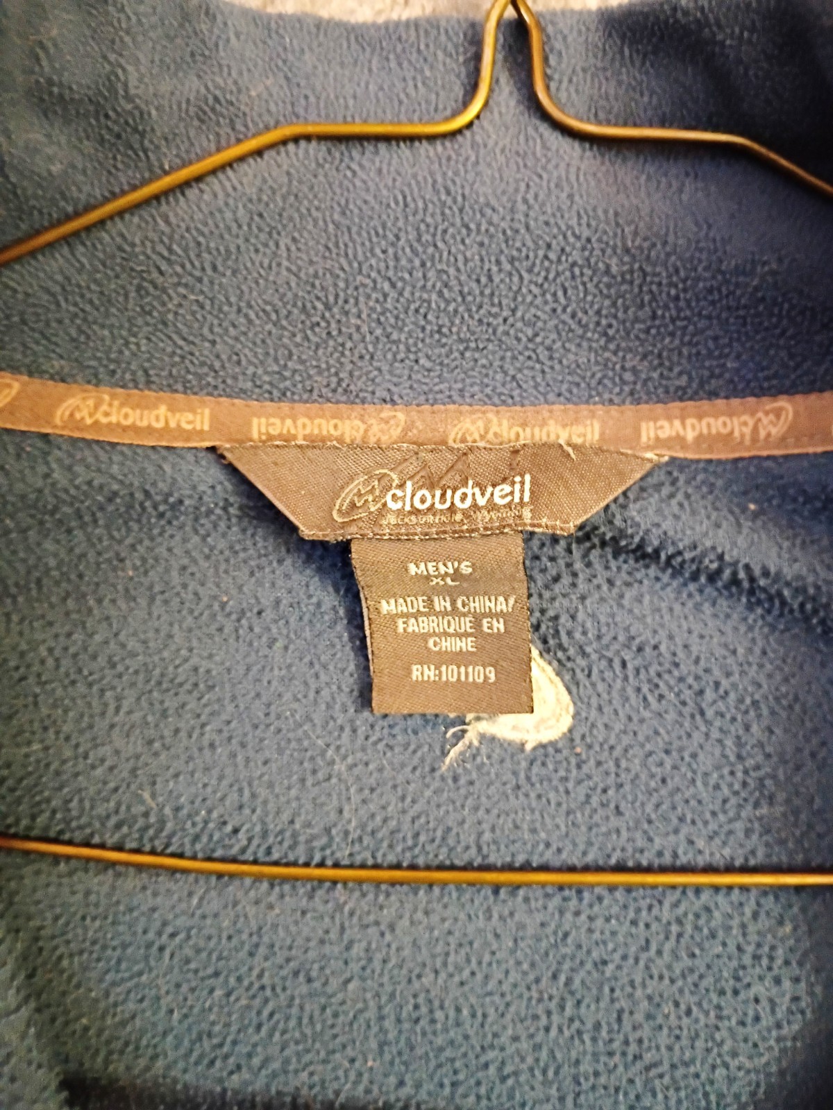 Cloudveil fleece snap-front ¼ pullover size XL, b… - image 4