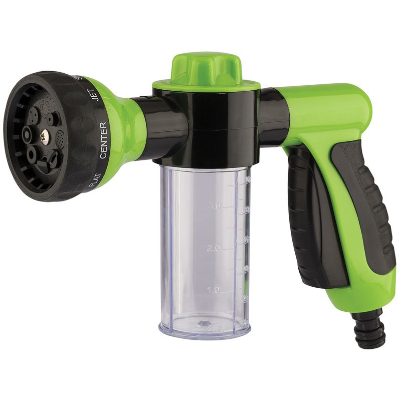 Pistolet à jet DRAPER 8 positions pour arrosage de jardin et nettoyage cour