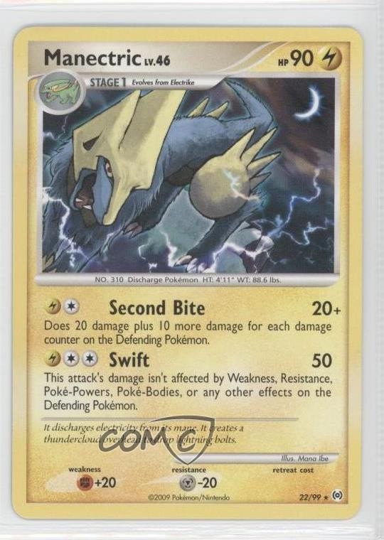 Manectric Pokémon Platinum Arceus #22 2009
