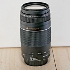 Canon EF 75-300mm f/4.0-5.6 III USM DSLR Telephoto Camera Lens GOOD/TESTED 