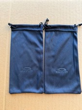 2-pack Oakley Small Black Microfiber Cleaning Storage Bags Authentic