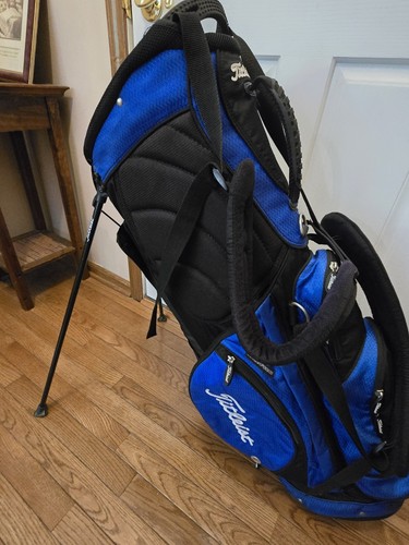 Titleist Golf Bag Carry/Stand Bag with Double Strap Blue Looks Brand New! - Picture 9 of 11