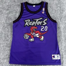 Vintage 90s Champion Damon Stoudamire Toronto Raptors NBA Team Jersey Size 48