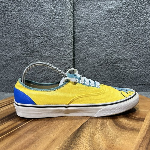 Vans Shoes Women’s 9.5 Men’s 8 Yellow The Simpsons Low Tops Lace Up Sneakers - Picture 9 of 12