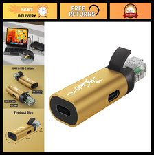 USB C to Ethernet Adapter 100W PD, RJ45 Male to USB C Female, 1Gbps LAN, 2-in-1
